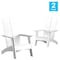 Flash Furniture White Modern 2 Slat Back Adirondack Chairs, PK2 2-JJ-C14509-WH-GG - alternate 7